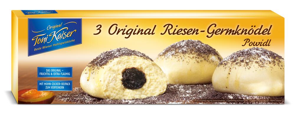 3 Original Riesen Germknödel 560 g