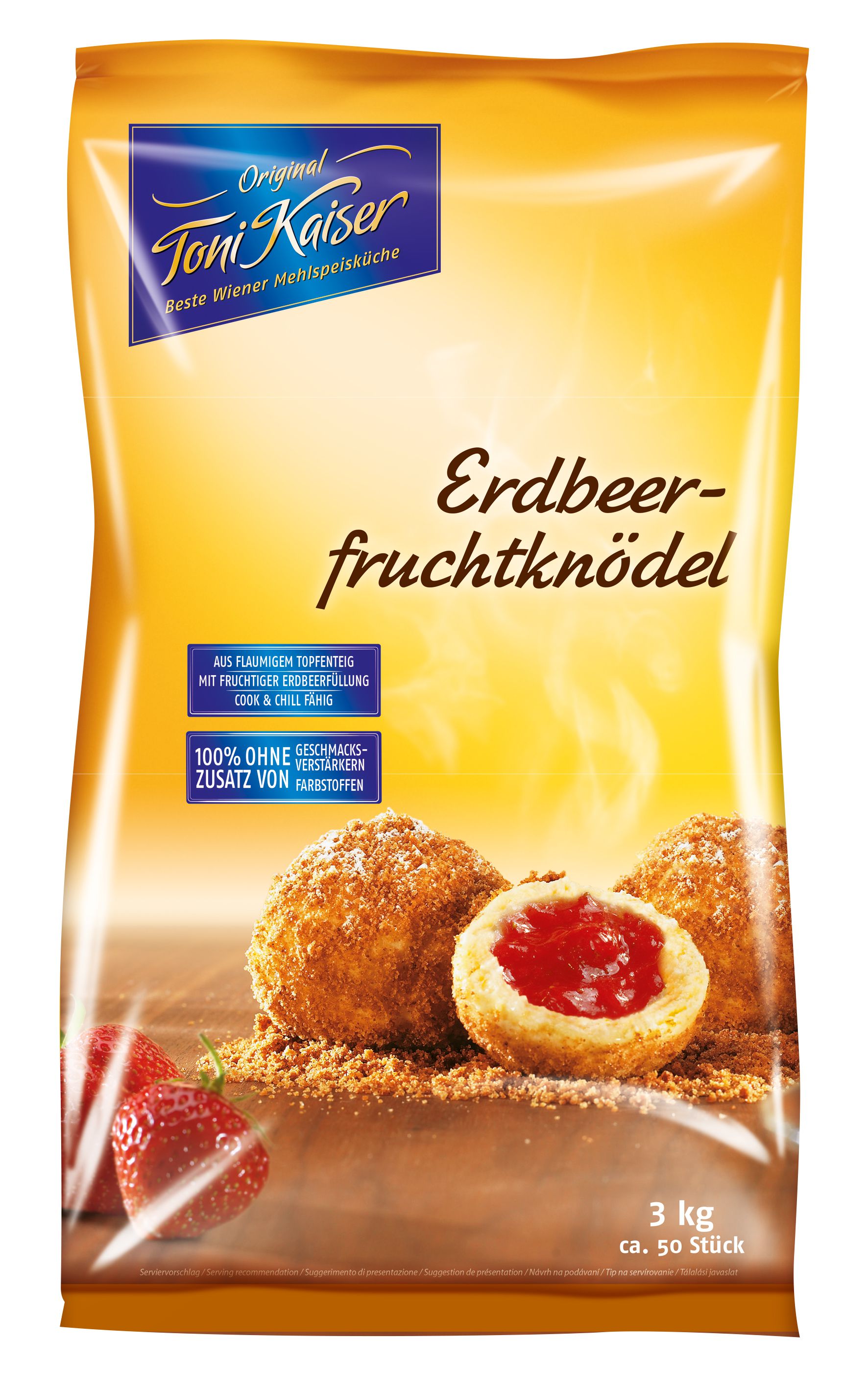 Erdbeer-Fruchtknödel 60 g 2x3 kg