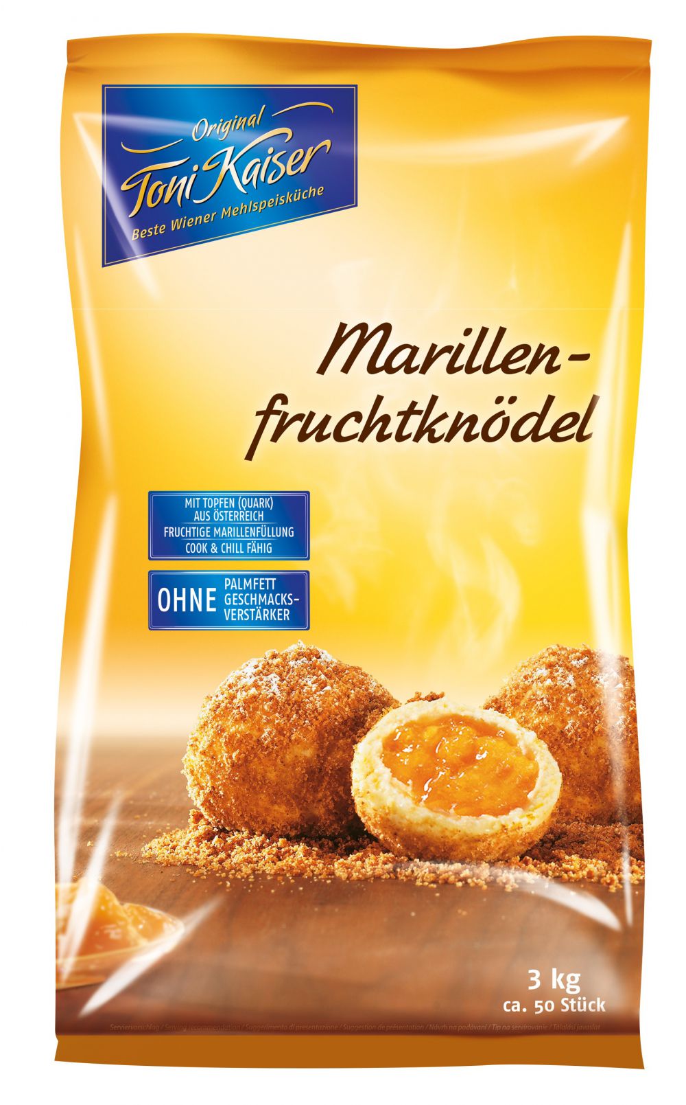 Marillen-Fruchtknödel 60 g 2x3 kg