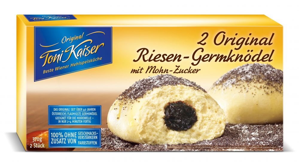 2 Original Riesen Germknödel 370 g 