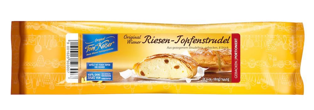 Riesen-Topfenstrudel gebacken 8 Port. 5x1,44 kg