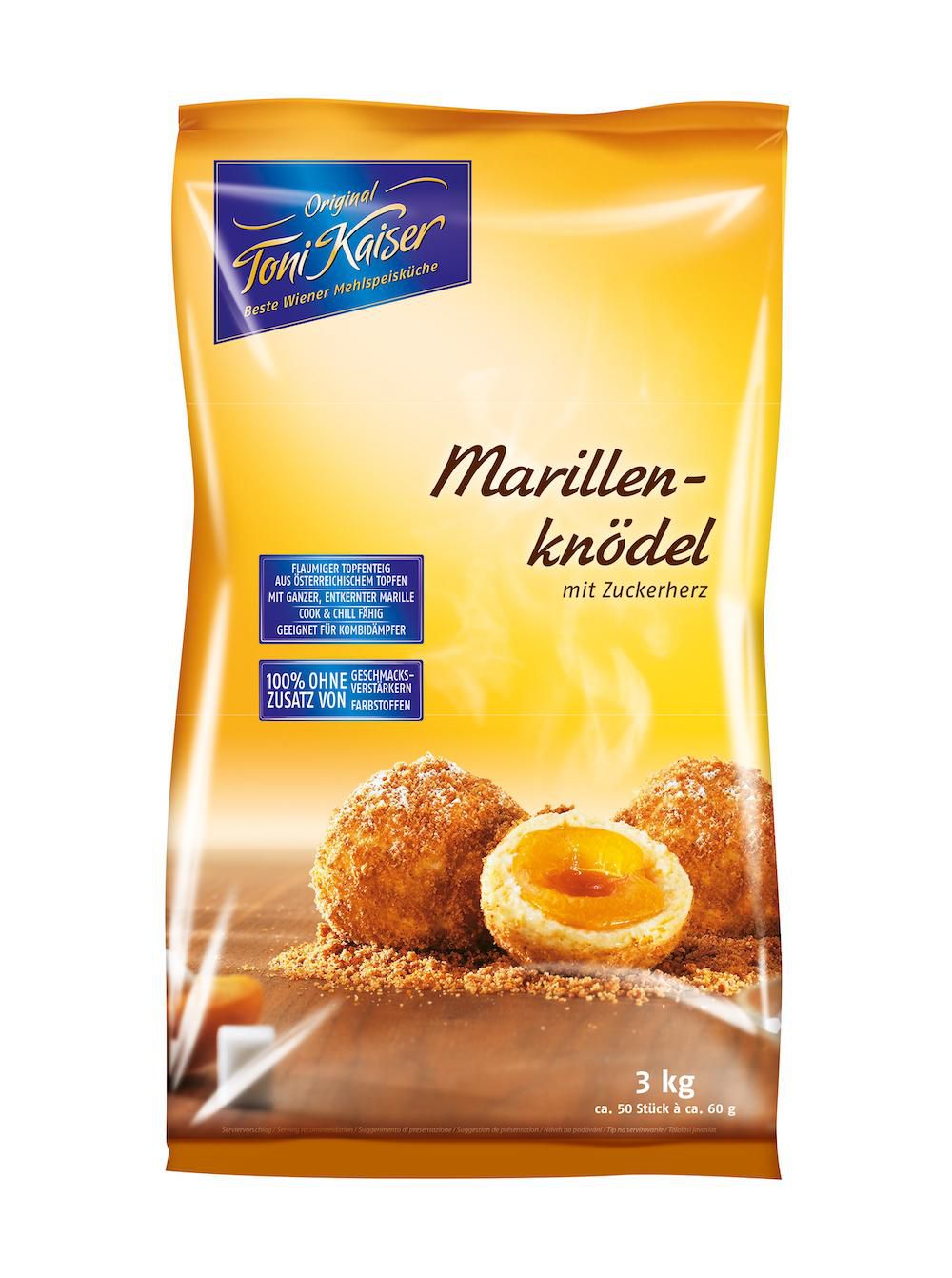 Marillenknödel mit Zuckerherz 60 g 2x3 kg