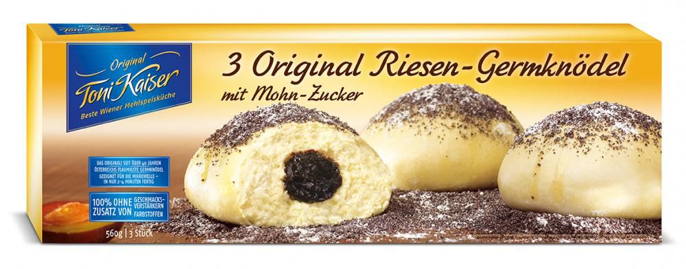 3 Original Riesen Germknödel 560 g 