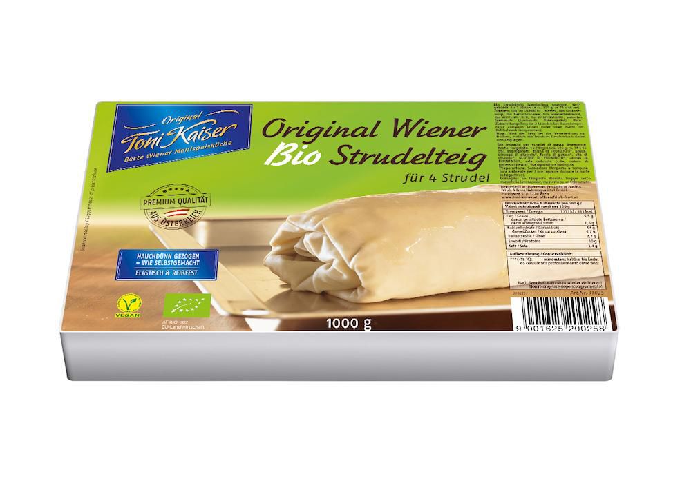 Bio Strudelteig gezogen