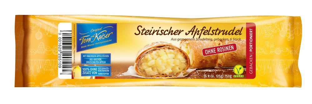 Steirischer Apfelstrudel ohne Rosinen, 8 x 750 g